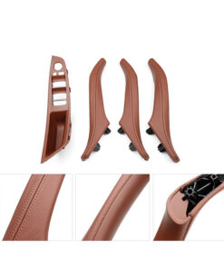 Door handle set leather (mocha) , BMW 5 series F10 (2010-2016) , 51417225859